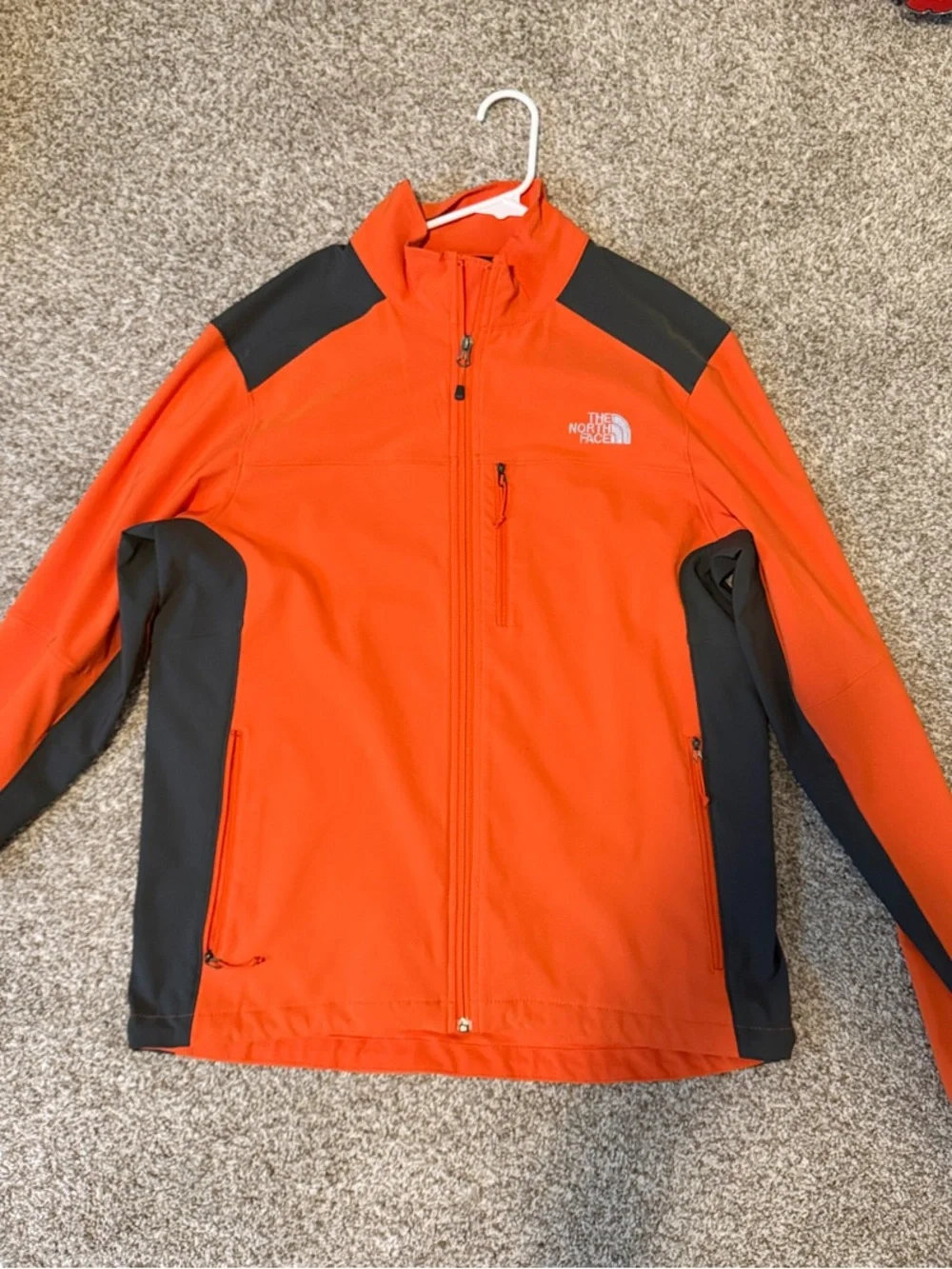 The North Face Men’s Orange and Dark Gray Performance Jacket